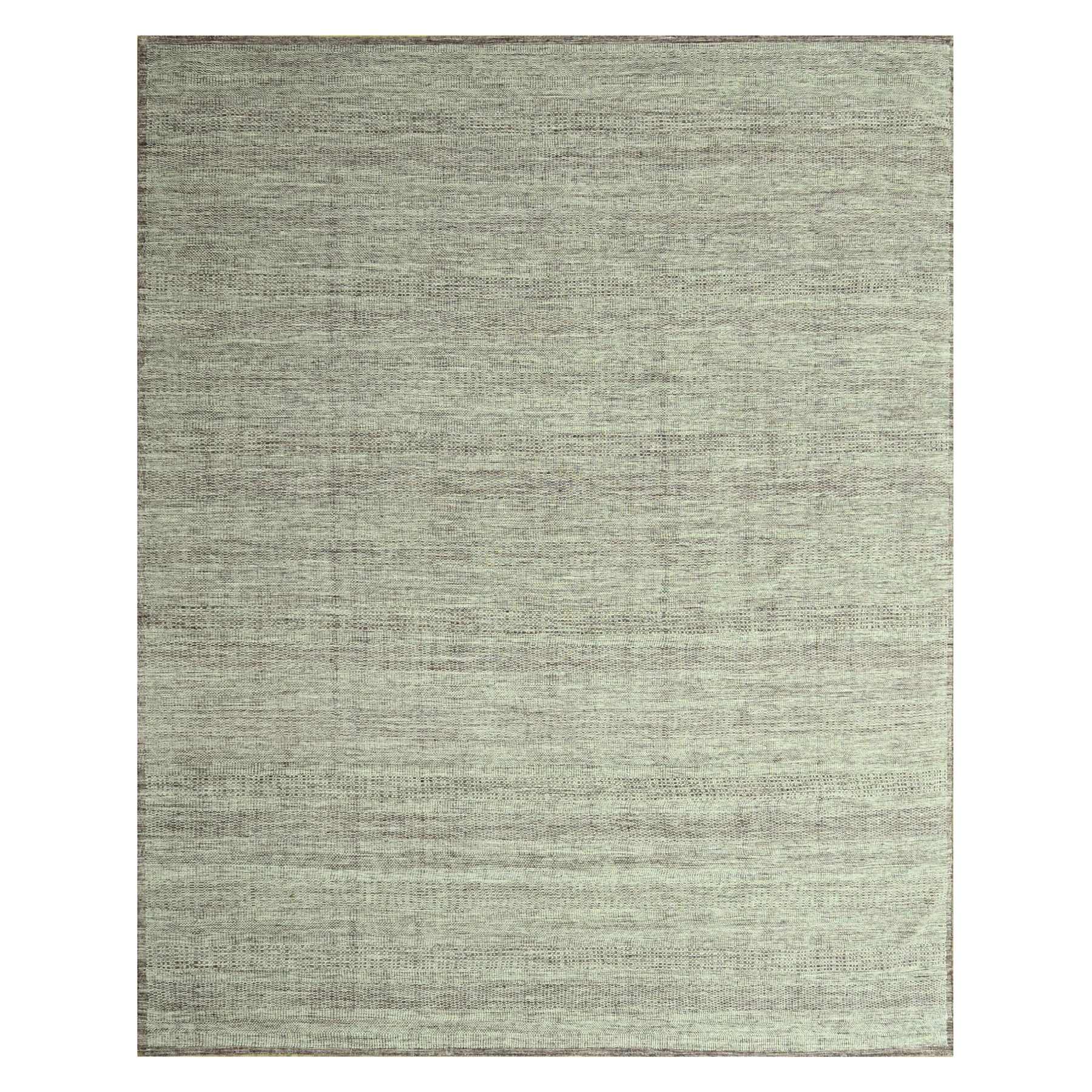 Wine Red with Ivory, Hand Knotted, Oxidized and Distressed Grass Design with Exposed Warps, 100% Wool, Oriental Rug